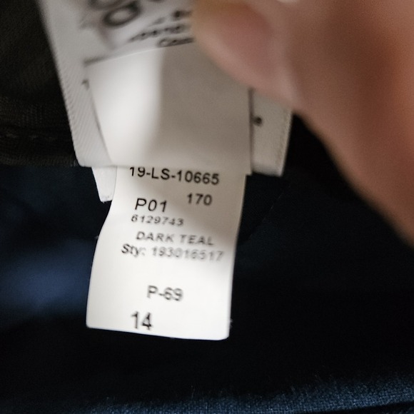 Talbots Hampshire Ankle Pants Navy Size 14 Minimalist Office Core Corpcore Chic - Picture 7 of 13